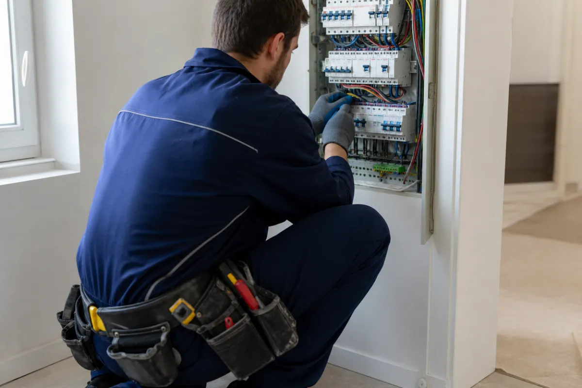 Installation électrique complète dans une maison à Unzent